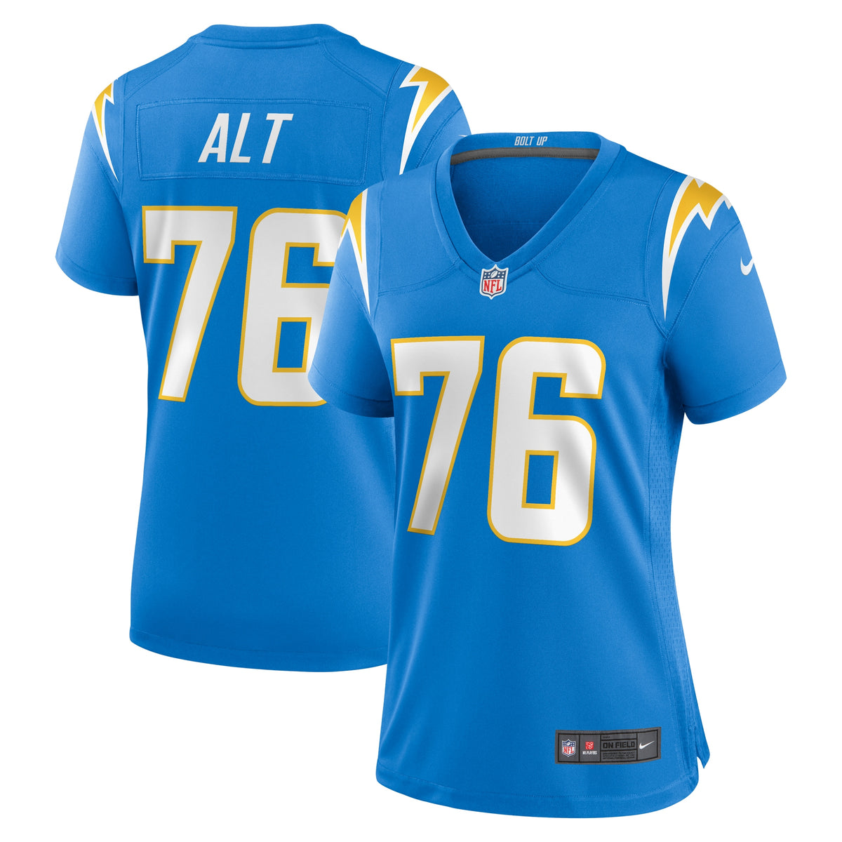 Women's Los Angeles Chargers Joe Alt Nike Powder Blue 2024 NFL Draft First Round Pick Player Game Jersey