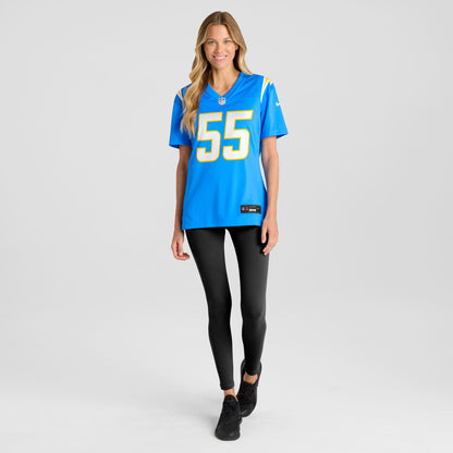 Women's Los Angeles Chargers Junior Seau Nike Powder Blue Game Retired Player Jersey