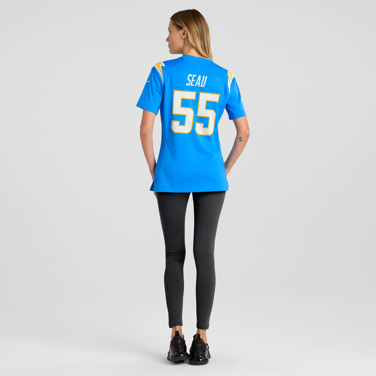 Women's Los Angeles Chargers Junior Seau Nike Powder Blue Game Retired Player Jersey