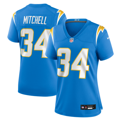 Women's Los Angeles Chargers Keaton Mitchell Nike Powder Blue Team Game Jersey