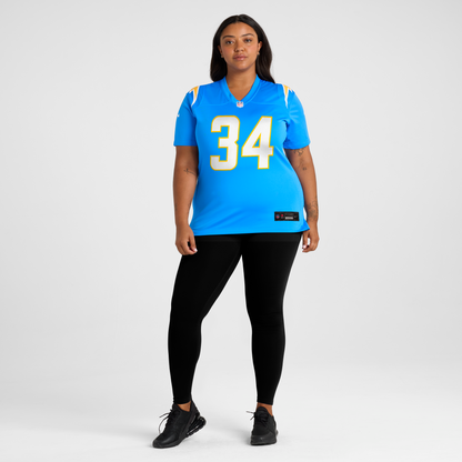 Women's Los Angeles Chargers Keaton Mitchell Nike Powder Blue Team Game Jersey