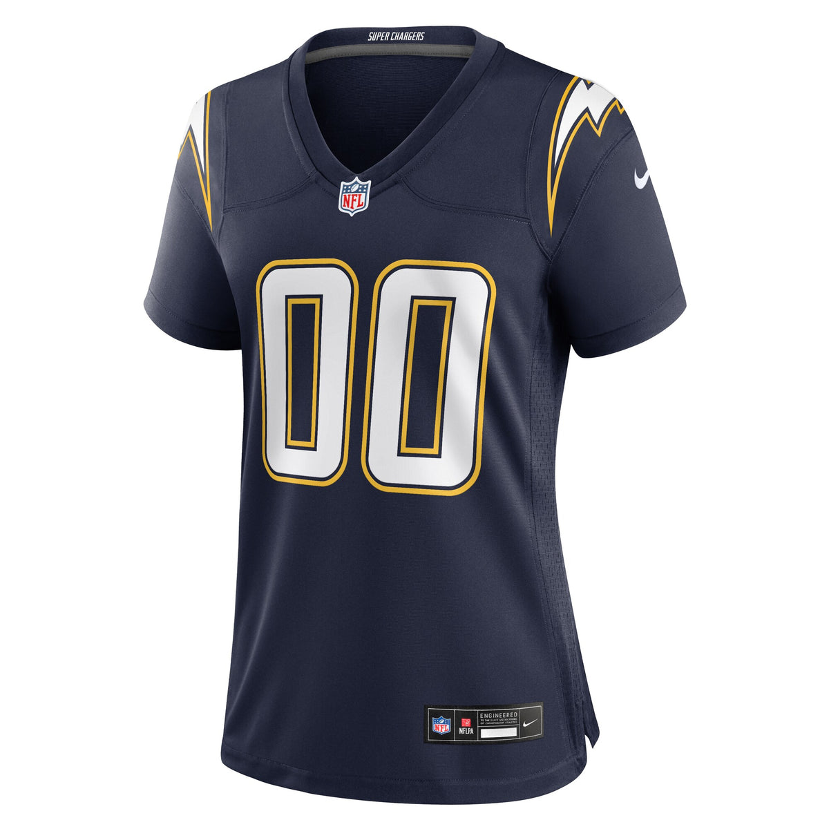 Women's Los Angeles Chargers Nike Navy Alternate Super Chargers Game Custom Jersey