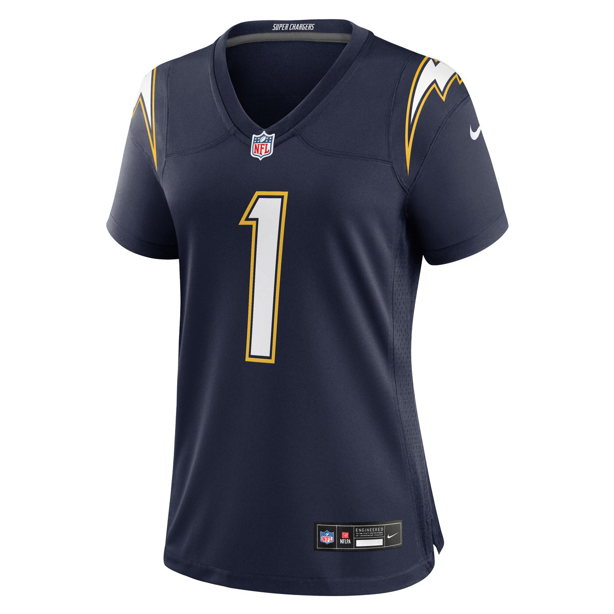 Women's Los Angeles Chargers Quentin Johnston Nike Navy Alternate Super Chargers Game Jersey