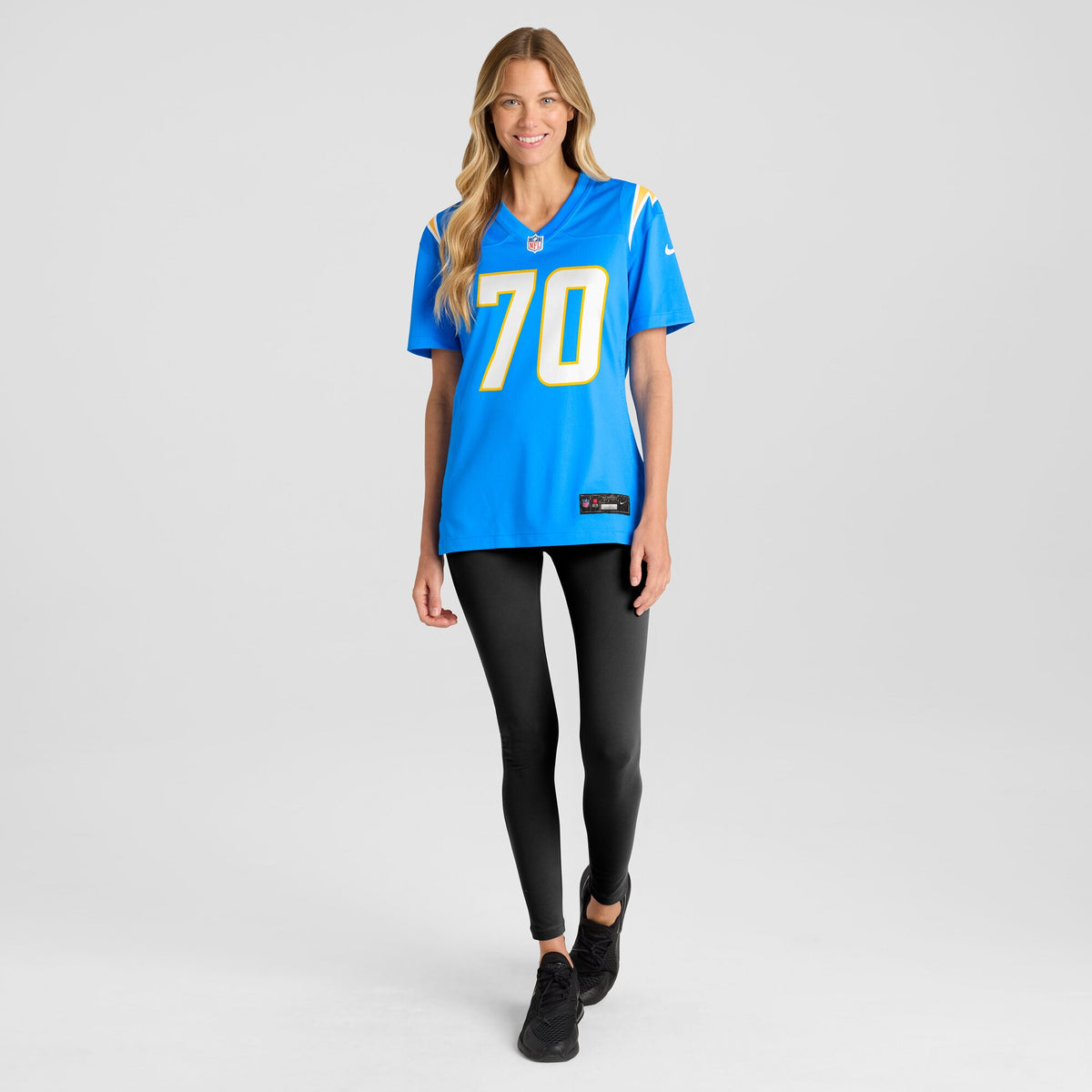 Women's Los Angeles Chargers Rashawn Slater Nike Powder Blue Game Jersey