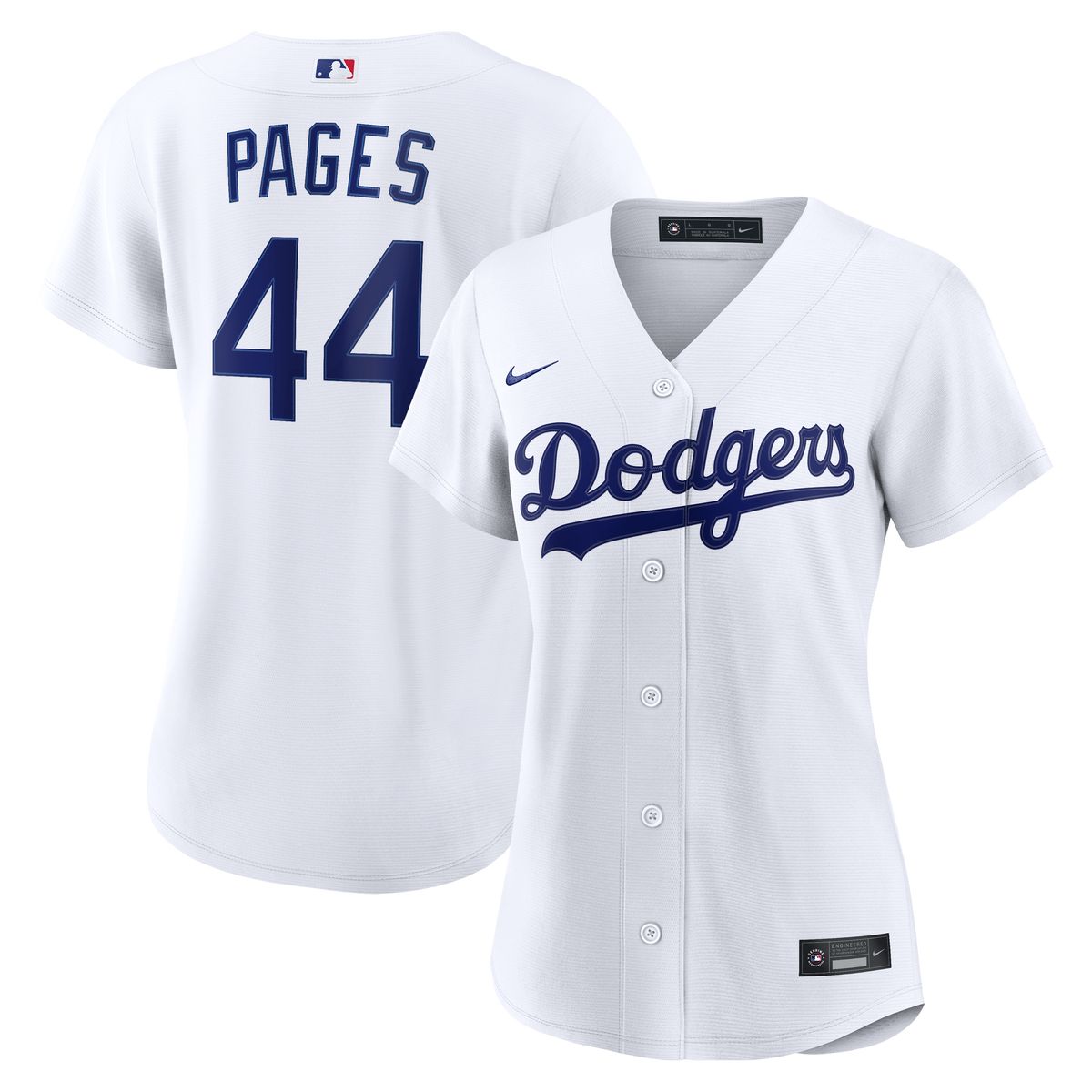 Women's Los Angeles Dodgers Andy Pages Nike White Home Replica Jersey