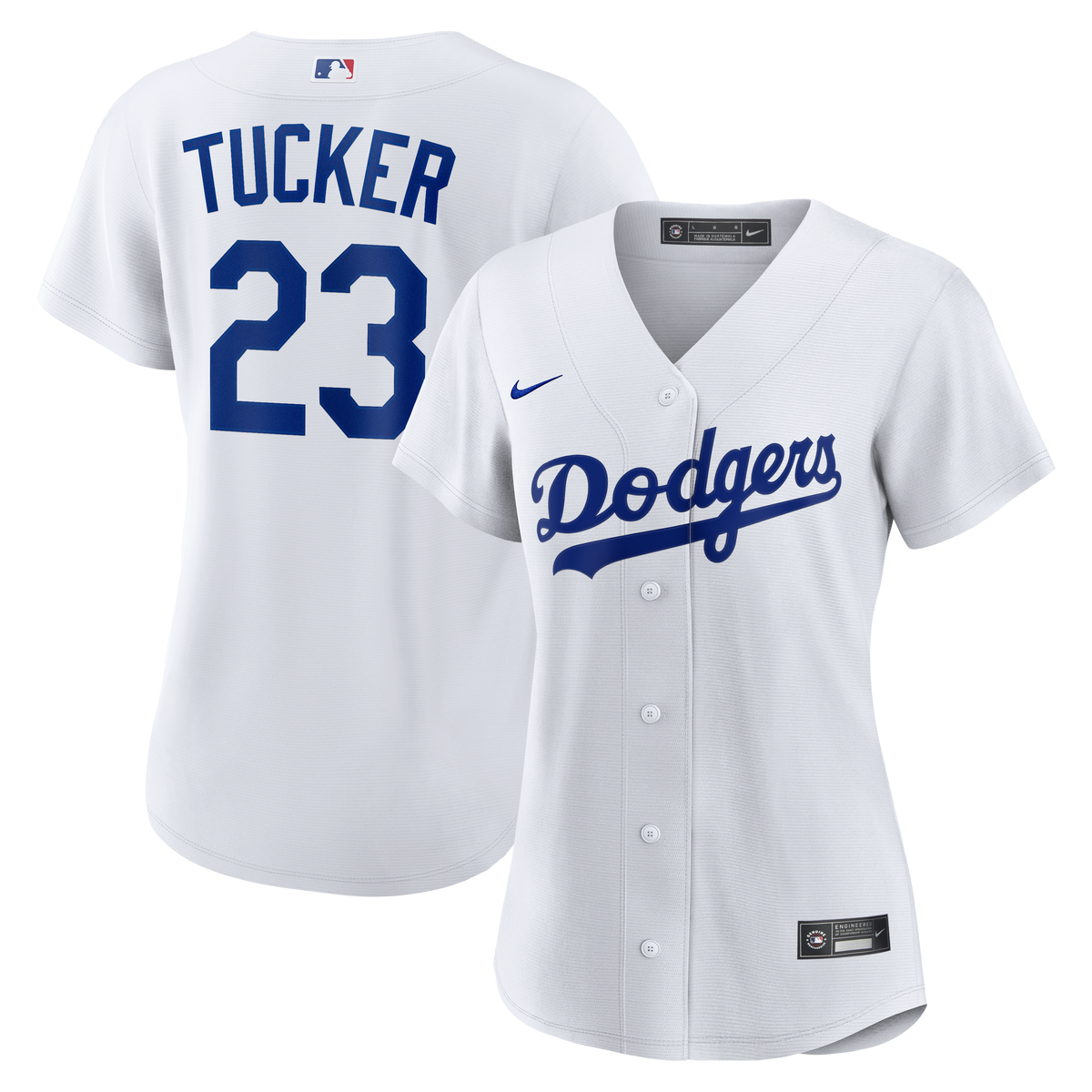 Women's Los Angeles Dodgers Kyle Tucker Nike White Home Replica Jersey