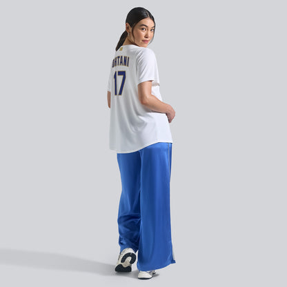 Women's Los Angeles Dodgers Shohei Ohtani Nike White 2026 Gold Collection Stadium Jersey