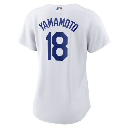 Women's Los Angeles Dodgers Yoshinobu Yamamoto Nike White Replica Jersey