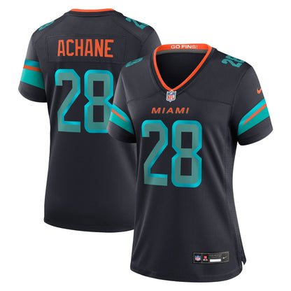 Women's Miami Dolphins De&'Von Achane Nike Pitch Blue 2025 Rivalries Collection Game Jersey