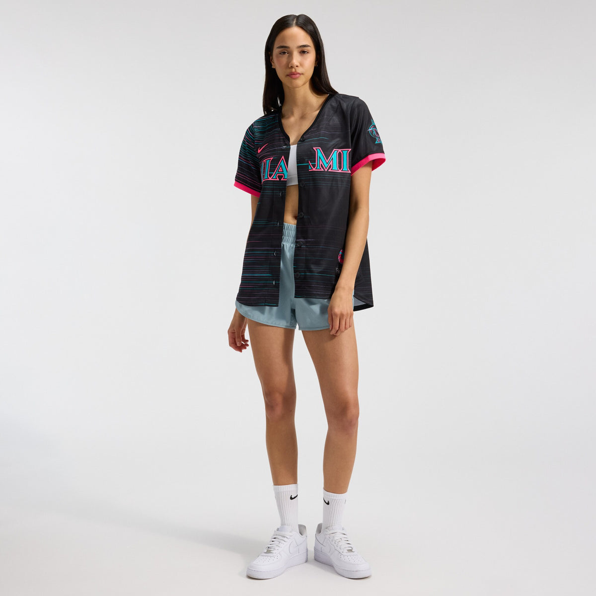 Women's Miami Marlins Nike Black 2025 City Connect Limited Jersey