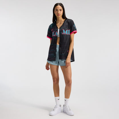 Women's Miami Marlins Nike Black 2025 City Connect Limited Jersey