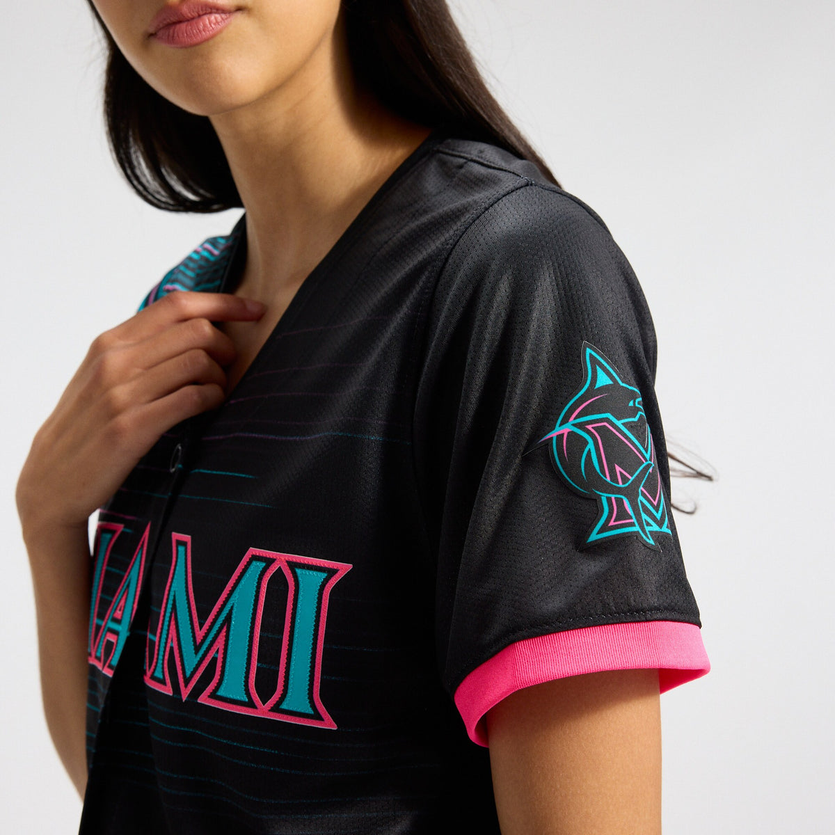 Women's Miami Marlins Nike Black 2025 City Connect Limited Jersey