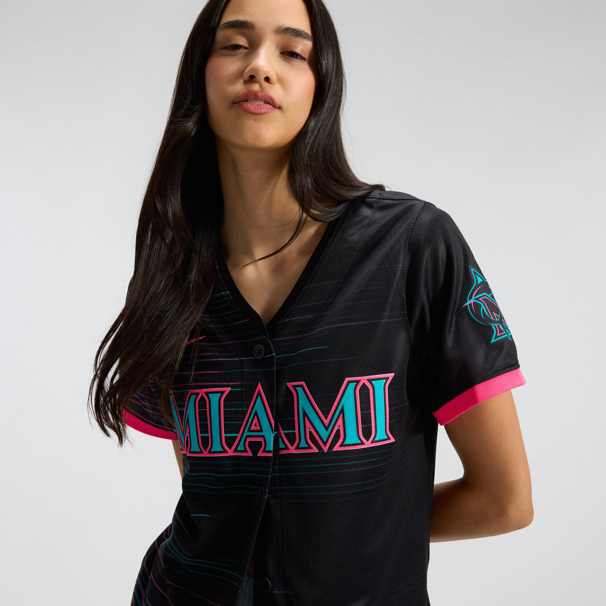 Women's Miami Marlins Nike Black 2025 City Connect Limited Jersey