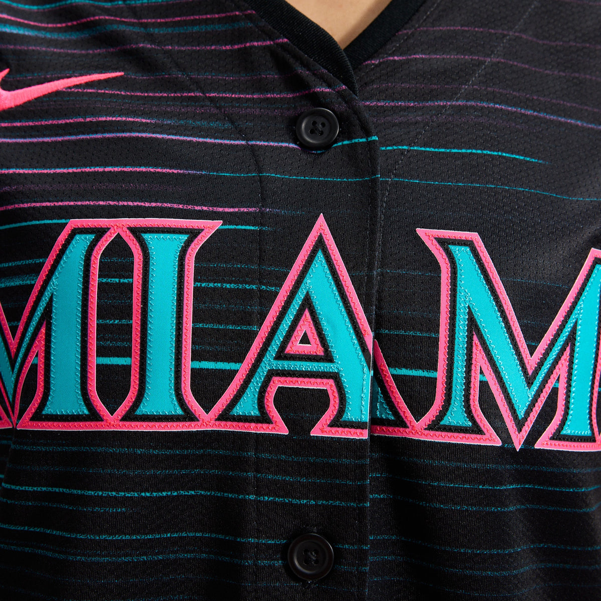 Women's Miami Marlins Nike Black 2025 City Connect Limited Jersey