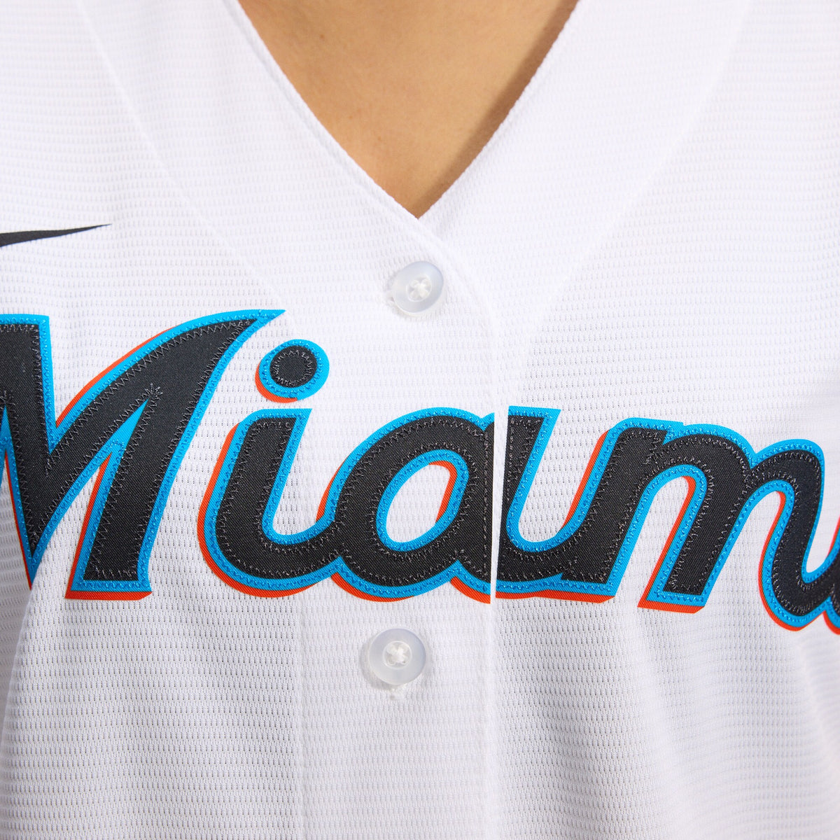 Women's Miami Marlins Nike White Replica Team Jersey