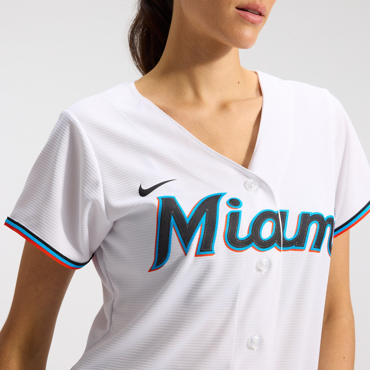 Women's Miami Marlins Nike White Replica Team Jersey