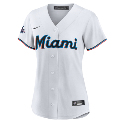 Women's Miami Marlins Nike White Replica Team Jersey