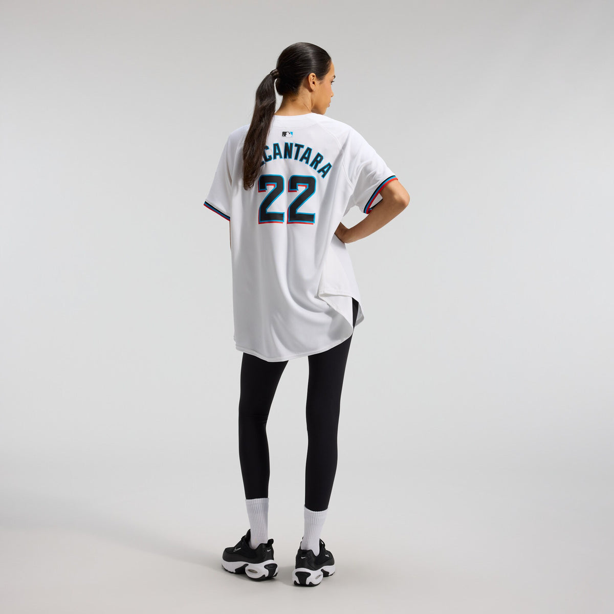Women's Miami Marlins Sandy Alcantara Nike White Home Limited Player Jersey