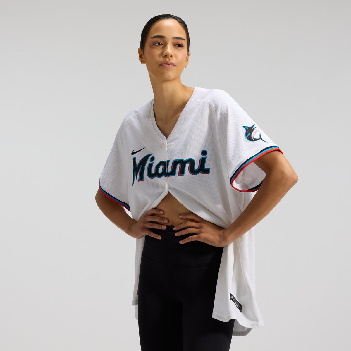 Women's Miami Marlins Sandy Alcantara Nike White Home Limited Player Jersey