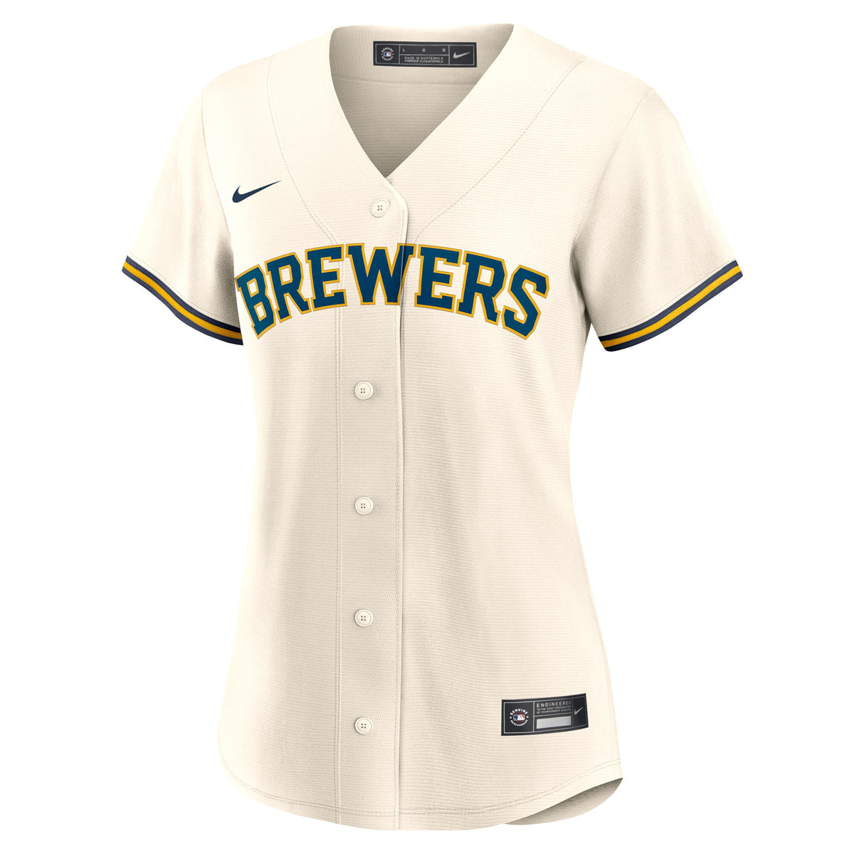 Women's Milwaukee Brewers Christian Yelich Nike White Home Replica Jersey
