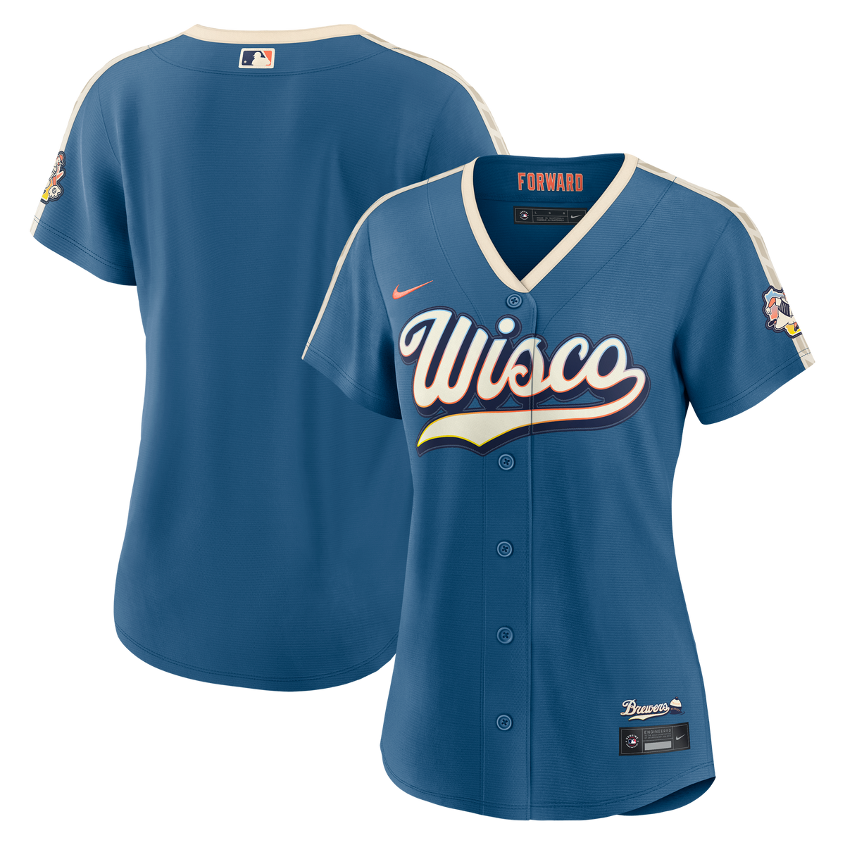 Women's Milwaukee Brewers Nike Mineral Blue 2026 City Connect Stadium Jersey
