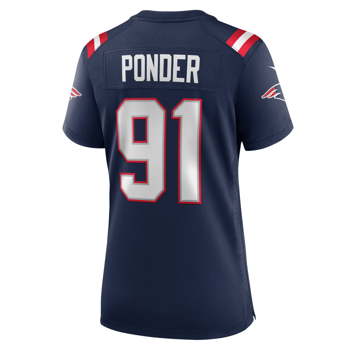 Women's New England Patriots Elijah Ponder Nike Navy Team Game Jersey