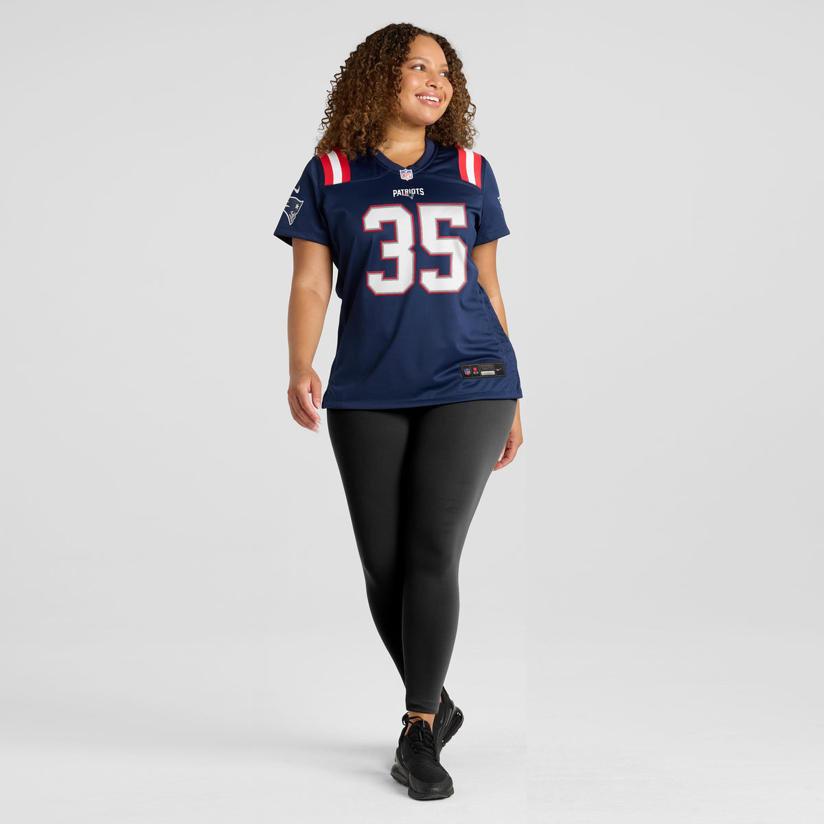 Women's New England Patriots Jim Nance Nike Navy Retired Player Jersey