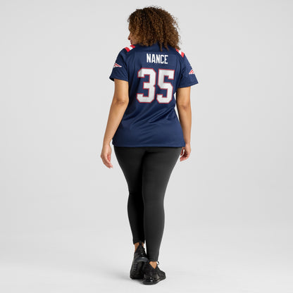 Women's New England Patriots Jim Nance Nike Navy Retired Player Jersey