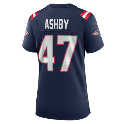 Women's New England Patriots Julian Ashby Nike Navy Team Game Jersey