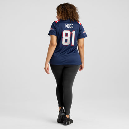 Women's New England Patriots Randy Moss Nike Navy Game Retired Player Jersey