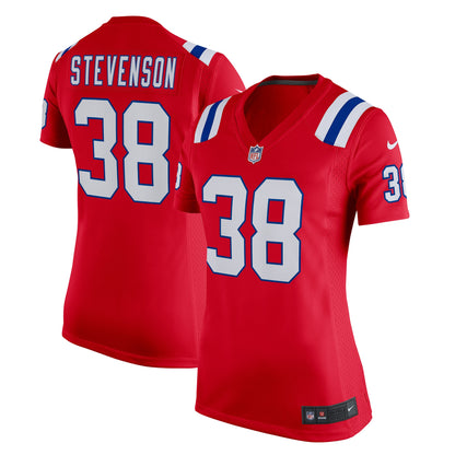 Women's New England Patriots Rhamondre Stevenson Nike Red Team Game Jersey