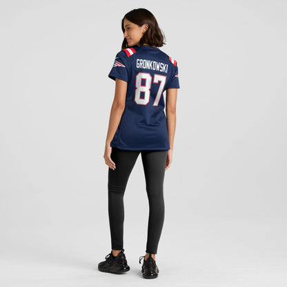 Women's New England Patriots Rob Gronkowski Nike Navy Team Retired Player Game Jersey