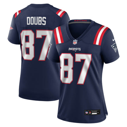 Women's New England Patriots Romeo Doubs Nike Navy Game Jersey