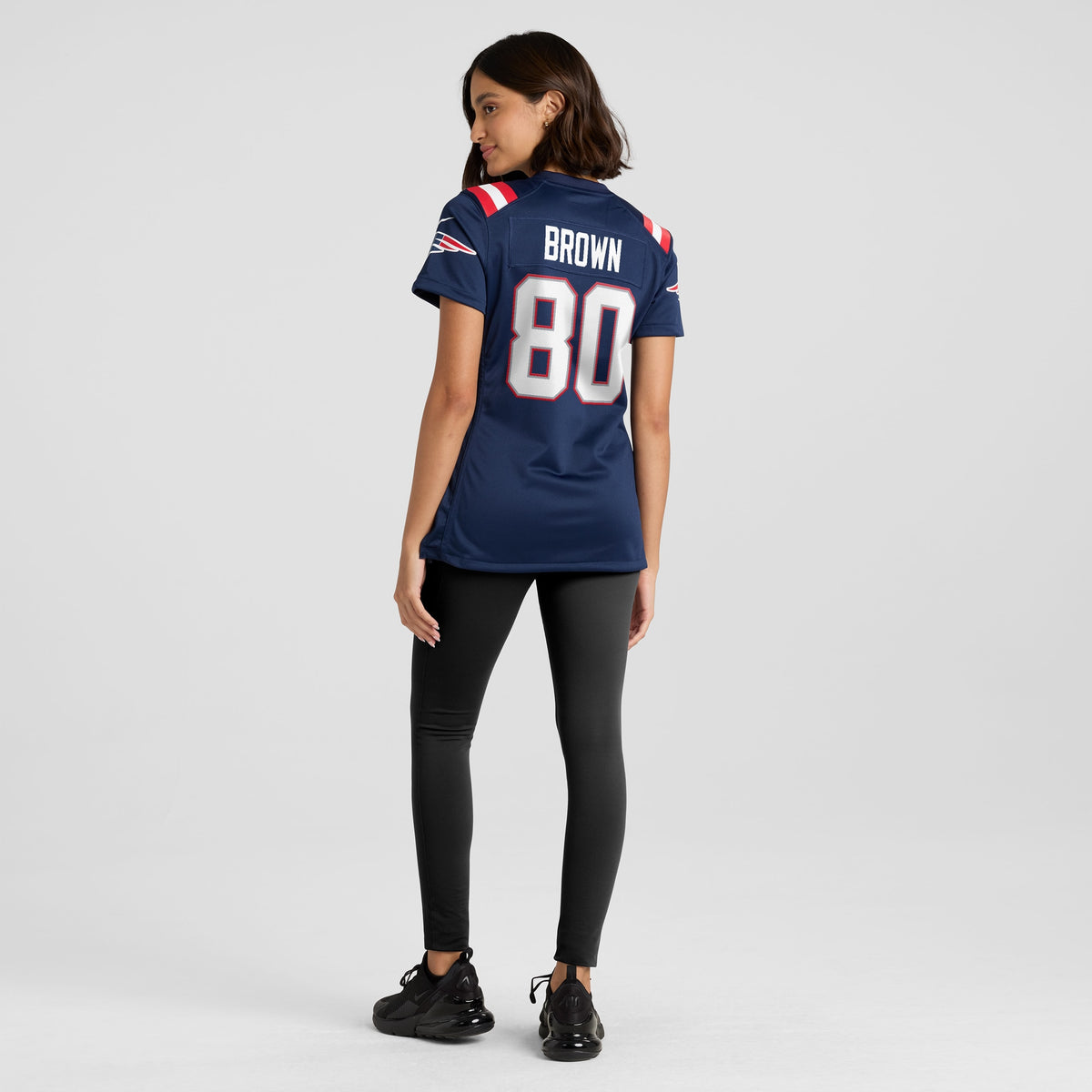 Women's New England Patriots Troy Brown Nike Navy Game Retired Player Jersey
