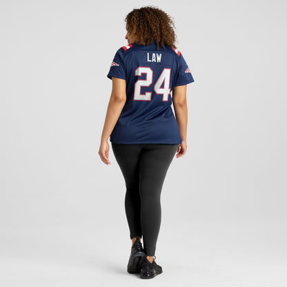 Women's New England Patriots Ty Law Nike Navy Game Retired Player Jersey