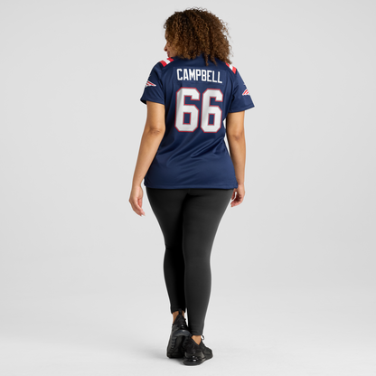 Women's New England Patriots Will Campbell Nike Navy Team Game Jersey