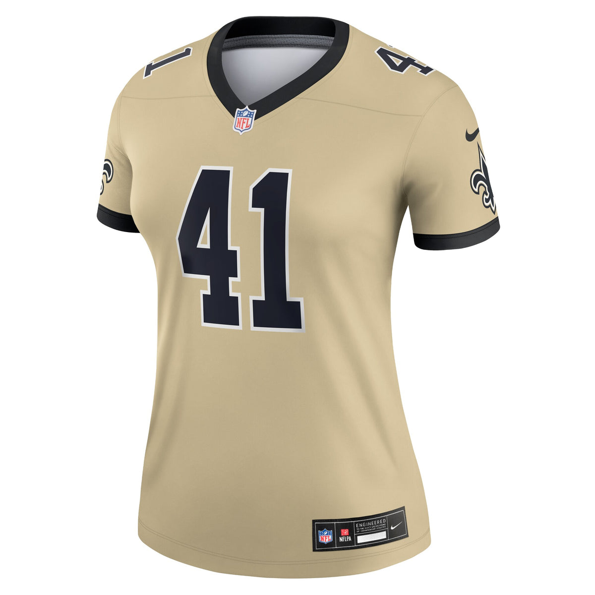 Women's New Orleans Saints Alvin Kamara Nike Gold Gameday Golds Alternate Legend Player Performance Top