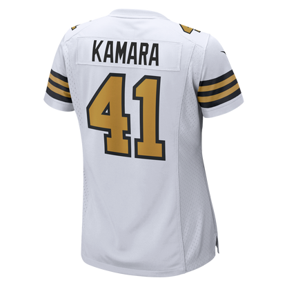 Women's New Orleans Saints Alvin Kamara Nike White Alternate Game Player Jersey