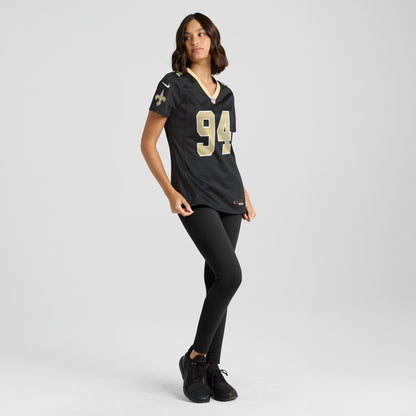 Women's New Orleans Saints Cameron Jordan Nike Black Team Game Jersey