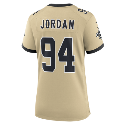 Women's New Orleans Saints Cameron Jordan Nike Gold Gameday Golds Alternate Game Player Jersey