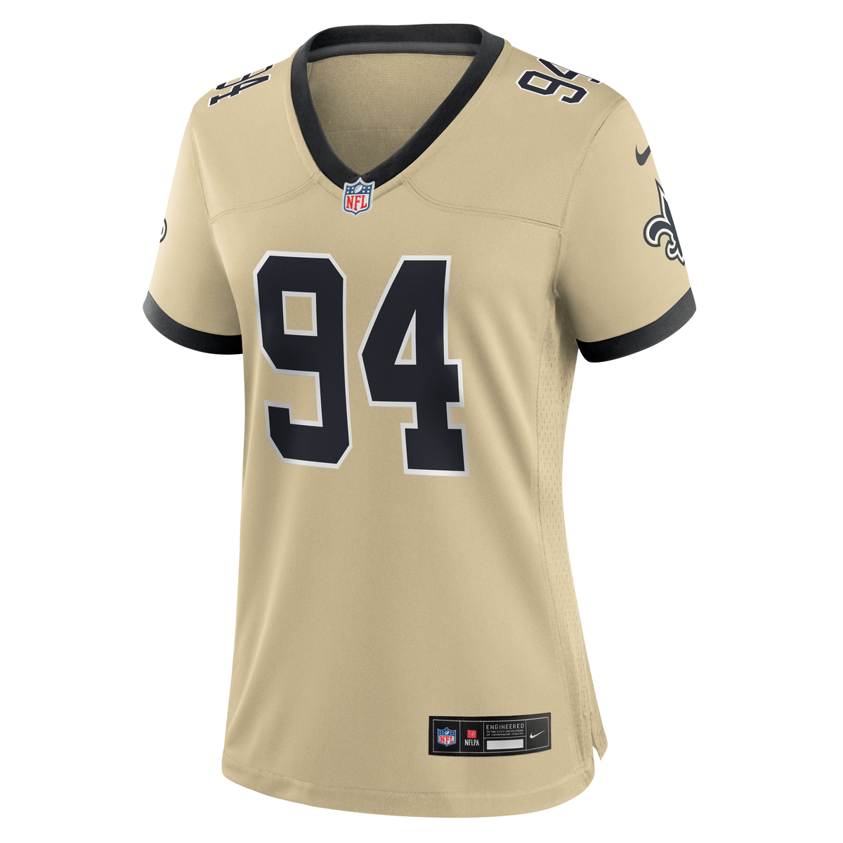 Women's New Orleans Saints Cameron Jordan Nike Gold Gameday Golds Alternate Game Player Jersey