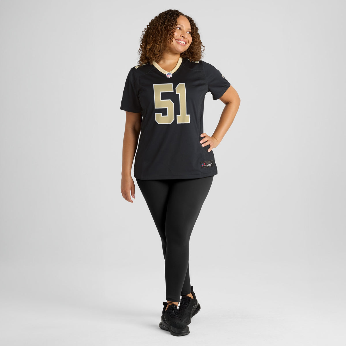 Women's New Orleans Saints Cesar Ruiz Nike Black Game Jersey