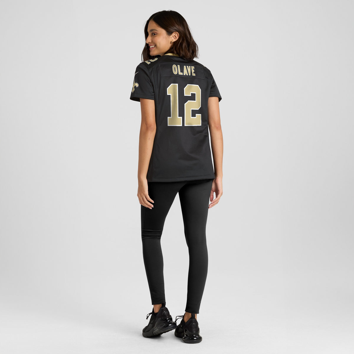 Women's New Orleans Saints Chris Olave Nike Black Game Player Jersey