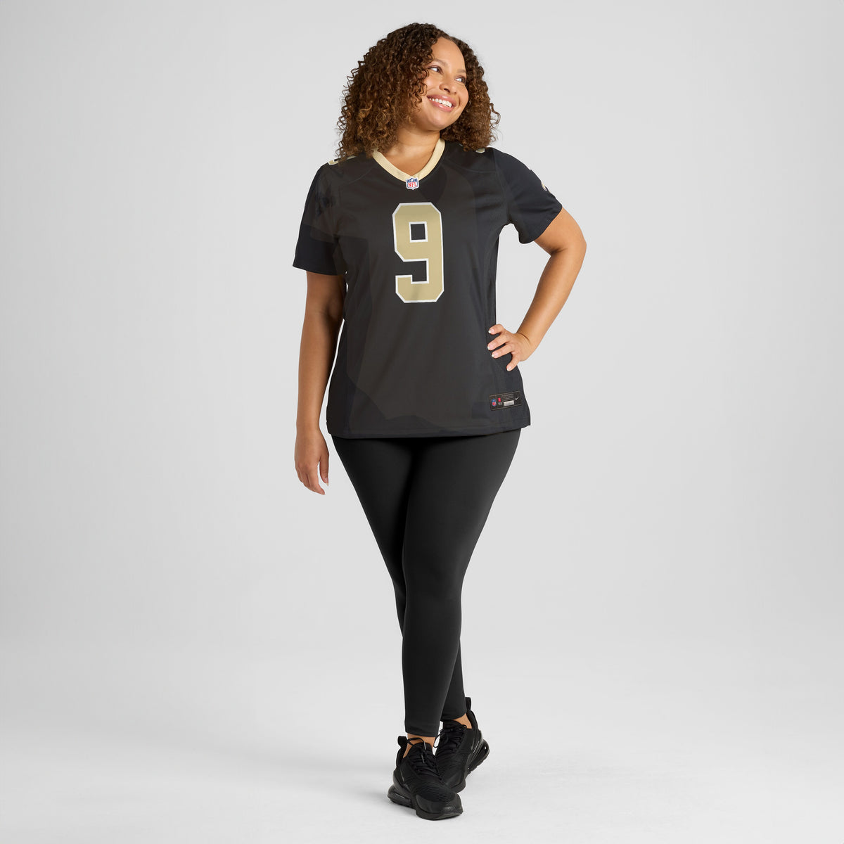 Women's New Orleans Saints Drew Brees Nike Black Team Game Jersey