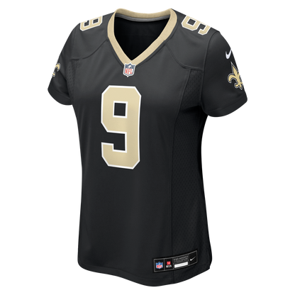 Women's New Orleans Saints Drew Brees Nike Black Team Game Jersey