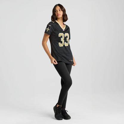 Women's New Orleans Saints Jonas Sanker Nike Black Team Game Jersey