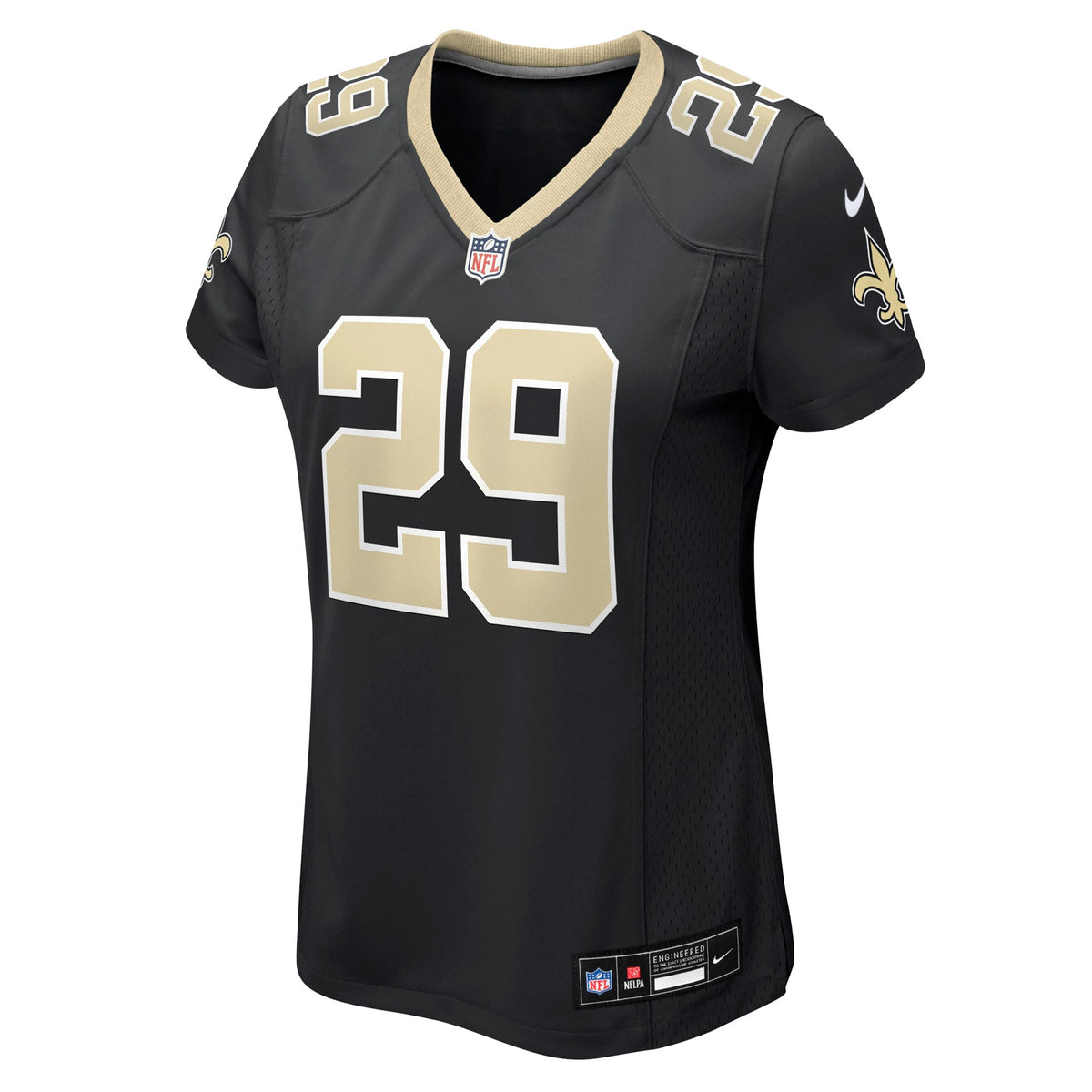 Women's New Orleans Saints Quincy Riley Nike Black Team Game Jersey