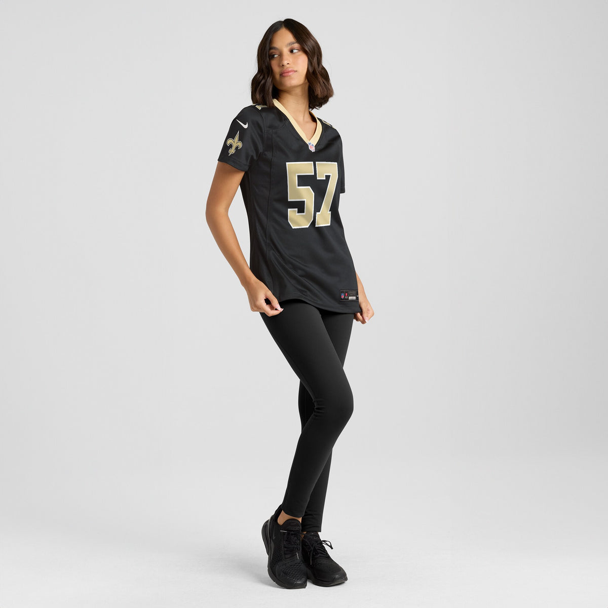 Women's New Orleans Saints Rickey Jackson Nike Black Retired Player Jersey