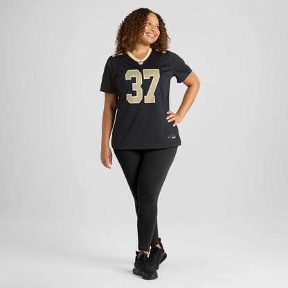 Women's New Orleans Saints Steve Gleason Nike Black Game Retired Player Jersey