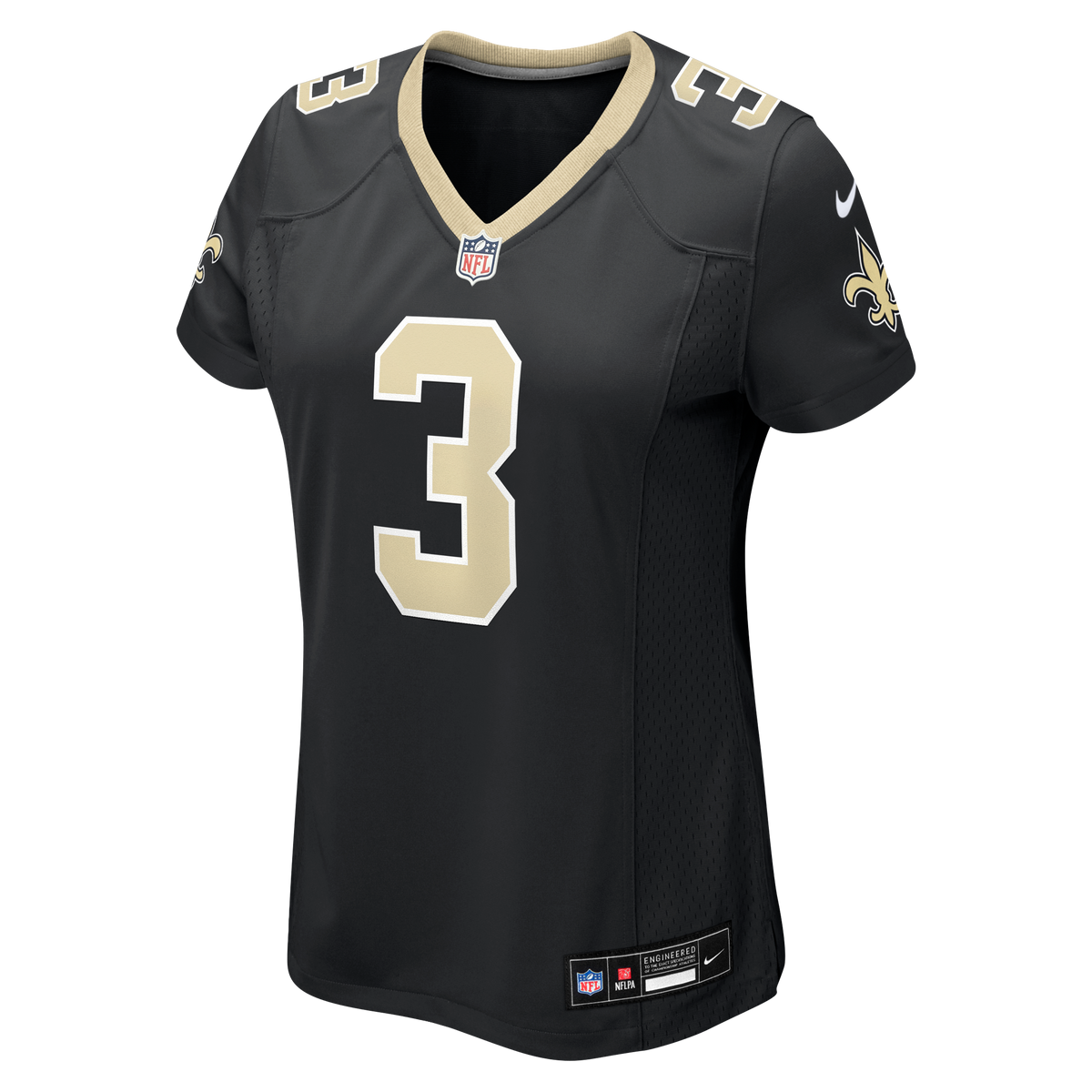 Women's New Orleans Saints Travis Etienne Jr Nike Black Team Game Jersey